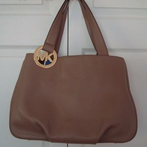 MICHAEL Kors Fulton Large Dark Dune Leather Tote